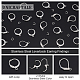 UNICRAFTALE 120Pcs 2 Style 304 Stainless Steel Leverback Earring Findings with 180Pcs Open Jump Rings Hole 1~1.5mm Metal Earring Findings with Loop for Jewlery Making Stainless Steel Color STAS-UN0038-45-5