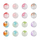 Cheriswelry 120pcs 8 couleurs perles de verre transparentes GLAA-CW0001-05-2