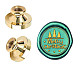 Wax Seal Brass Stamp Head AJEW-WH0209-438-1