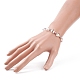 Bracelet extensible en perles de verre coeur pour enfant BJEW-JB08518-3