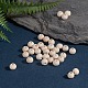Natural Unfinished Wood Beads WOOD-S651-8mm-LF-4