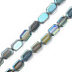 Electroplate Glass Beads Strands EGLA-N008-017-B03-1