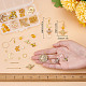 SUNNYCLUE 1 Box DIY 10 Pairs Bee Charms Honeycomb Charm Rhinestone Earring Making Starter Kit Insect Charm Linking Rings Moon Crescent Charms for Jewelry Making Kits Adult Women Crafting Beginner DIY-SC0020-43-3