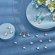 SUPERFINDINGS 400Pcs Platinum Star Charms Pendants Plating Star Plastic Charms 16.5x13.5mm Pentagram Charms for DIY Jewelry Bracelets Necklace Making KY-FH0001-16-5