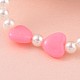 Imitation perles bracelets de perles acrylique extensibles pour enfants BJEW-JB02071-3