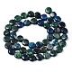 Chapelets de perles en chrysocolle et lapis lazuli naturelles G-N330-032B-01-2