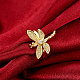 Trendy Gold Plated Dragonfly Brass Cubic Zirconia Finger Rings RJEW-BB01644-8G-4