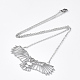 201 Stainless Steel Pendant Necklaces NJEW-T009-JN060-1-40-2