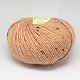 手編みの糸  星の糸  ウール  モヘアと色のスポット  砂茶色  2mm  約50グラム/ロール  92 m /ロール  10のロール/袋 YCOR-R005-704-3