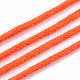 コットン糸  マクラメコード  装飾的な糸のスレッド  DIYの工芸品について  ギフトラッピングとジュエリー作り  ダークオレンジ  3mm  約109.36ヤード（100m）/ロール。 OCOR-T001-02-09-4