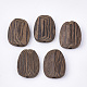Cuentas de madera de wengué natural X-WOOD-S053-34-1