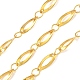 Catene a maglie ovali in ottone placcato cremagliera&nbsp;CHC-N009-05G-1