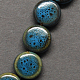 Perles en porcelaine manuelles PORC-Q185-12mm-1-2