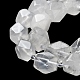 Chapelets de perles en cristal de quartz naturel G-C182-26-02-4