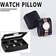 FINGERINSPIRE 10 Pieces PU Leather Bracelet Watch Pillow Black Jewelry Display Stand(2.7x2.1x1.8inch) for Watch Box Jewelry Display Storage Case AJEW-FG0001-07-6