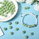 Sunnyclue 50 Stück transparente europäische Unterlegscheibe-Perlen aus Harz RPDL-SC0001-09A-4