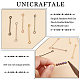 Unicraftale 50Pcs 5 Colors 316 Surgical Stainless Steel Eye Pins STAS-UN0050-56-5