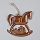 Ornamenti di ferro di cavallo di legno di natale HJEW-G013-04-2