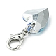 Décoration pendentif en verre coeur HJEW-JM01154-3