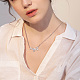 Shegrace 925 collares con colgante de plata esterlina JN883A-4
