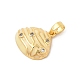 Латунные микро проложить кубического циркония подвески KK-R100-12G-03-2