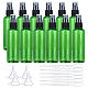 Benecreat 12 confezione 100ml flacone spray in plastica verde per nebulizzazione fine con tappi neri DIY-BC0001-06A-1