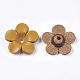 5-Blütenblatt umweltfreundliche Rindsleder Perlenkappe FIND-S301-01E-2