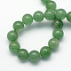 Naturels verts perles rondes aventurine brins G-S150-4mm-2