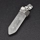 Bullet Fashion Natural & Synthetic Mixed Stone Pointed Pendants G-E308-C-2