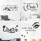 PVC Quotes Wall Sticker DIY-WH0200-093-6