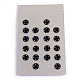 鉄縫製スナップボタン  プレススタッド  衣服のボタン  フラットラウンド  ガンメタ色  14x4.5mm  穴：2.5mm  20セット /カード  6カード/ボックス SNAP-R028-14mm-02B-B-3
