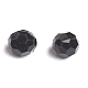 Perles rondes solide acrylique bubblegum trapu facettes X-PLR8MM01-4