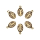 チベットスタイル聖母マリア合金楕円形のペンダント  奇跡のメダル  アンティーク黄金  17.5x10x1mm  穴：1.5mm PALLOY-CJ0001-02-4