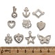 Mixed Shapes 201 Stainless Steel Pendants STAS-R071-25-3