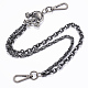 Alloy Two-Tiered Chain Belts AJEW-H011-07-1