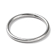 304 anillo de dedo simple de acero inoxidable para mujeres y hombres. RJEW-F152-01E-P-2