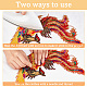 NBEADS 4 Pcs Chinese FengHuang Embroidered Appliques DIY-WH0366-17-3