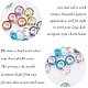 NBEADS 100 Pcs Large Hole Acrylic Charms Beads Spacers with Dog Paw Prints Pattern Fit European Charm Bracelet OPDL-NB0001-06-3