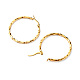 6 Pairs 6 Style Ring & Heart & Flower & Rhombus & Hexagon 201 Stainless Steel Hoop Earrings EJEW-FS0001-06-3