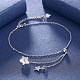 Модные браслеты с шармом из стерлингового серебра AJEW-BB30924-5