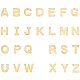 Pandahall 52 Uds letra az colgante de acero inoxidable encantos de letras encantos de alfabeto de metal para pulsera STAS-PH0019-16G-1