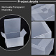 PH Pandahall 10 Stück mattierte transparente Box CON-WH0085-46-4