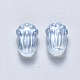 Perles de verre peintes par pulvérisation transparent GLAA-S190-004B-01-2