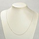 Iron Twisted Chains Necklace Making NJEW-JN00687-2