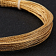BENECREAT 18 Gauge/1mm Engraved Twist Gold Wire 10m Textured Copper Wire Half Hard Copper Wire for Jewelry Beading Craft Work CWIR-BC0002-11G-6