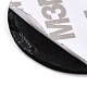 コンピューター化された刺繡模造皮革自己粘着パッチ  パッチにこだわる  マスクと衣装のアクセサリー  アップリケ  スターとフラットラウンド  ブラック  42x1.5mm DIY-G031-01F-4