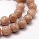 Chapelets de perles de sunstone naturelle naturelles X-G-F364-11-10mm-3