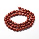 Natürliche rote Jaspis Nuggets Perlen Stränge G-J335-46-2