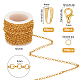 Sunnyclue diy kits de fabricación de joyas de cadenas rolo DIY-SC0014-55G-B-2