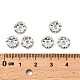 Messing Strass Zwischen perlen&nbsp;X-RB-A014-L8mm-01S-NF-2